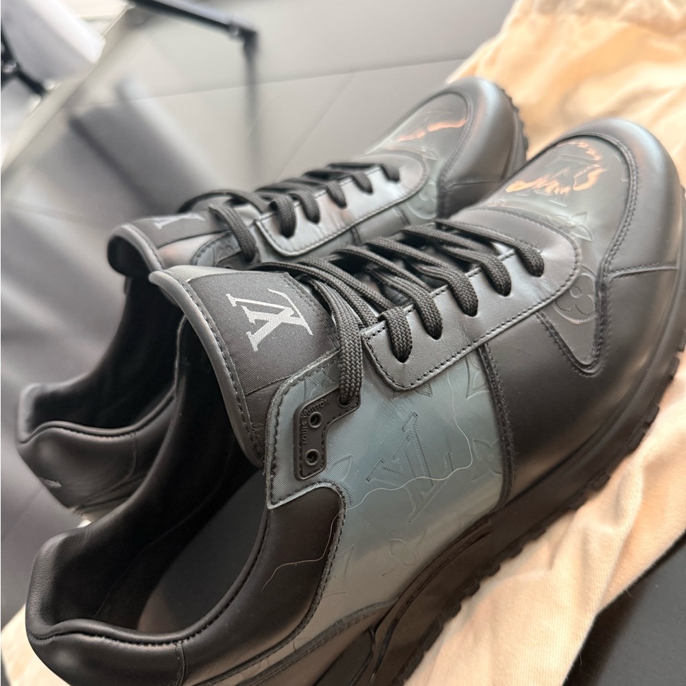 Louis Vuitton Black and Gray Sneakers